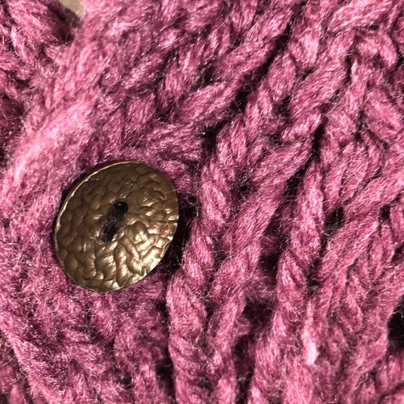 Handmade Rowan Chunky Knit Wool & Silk Cardigan Sweater S - Picture 2 of 9